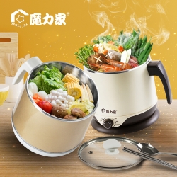 即食行熱-雙層隔熱防燙快煮美食鍋2.2L-BY011008