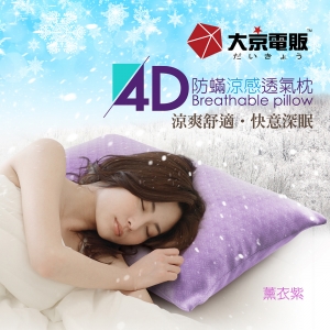 4D防螨涼感枕(1套3枕芯)-BY040045